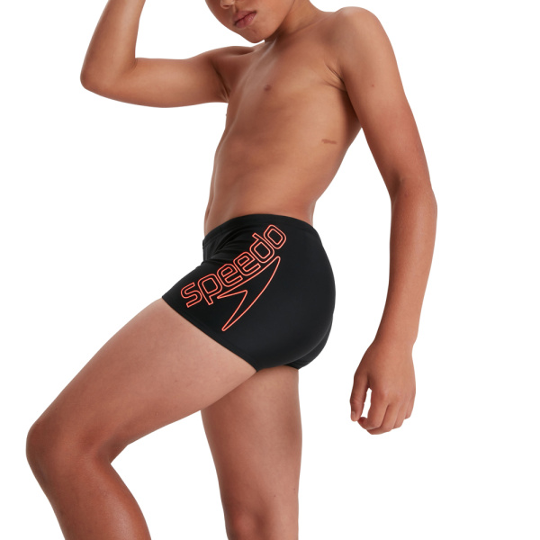 Плавки-шорты Speedo Boom детские (Детский; 11-12 лет; черный-красный)